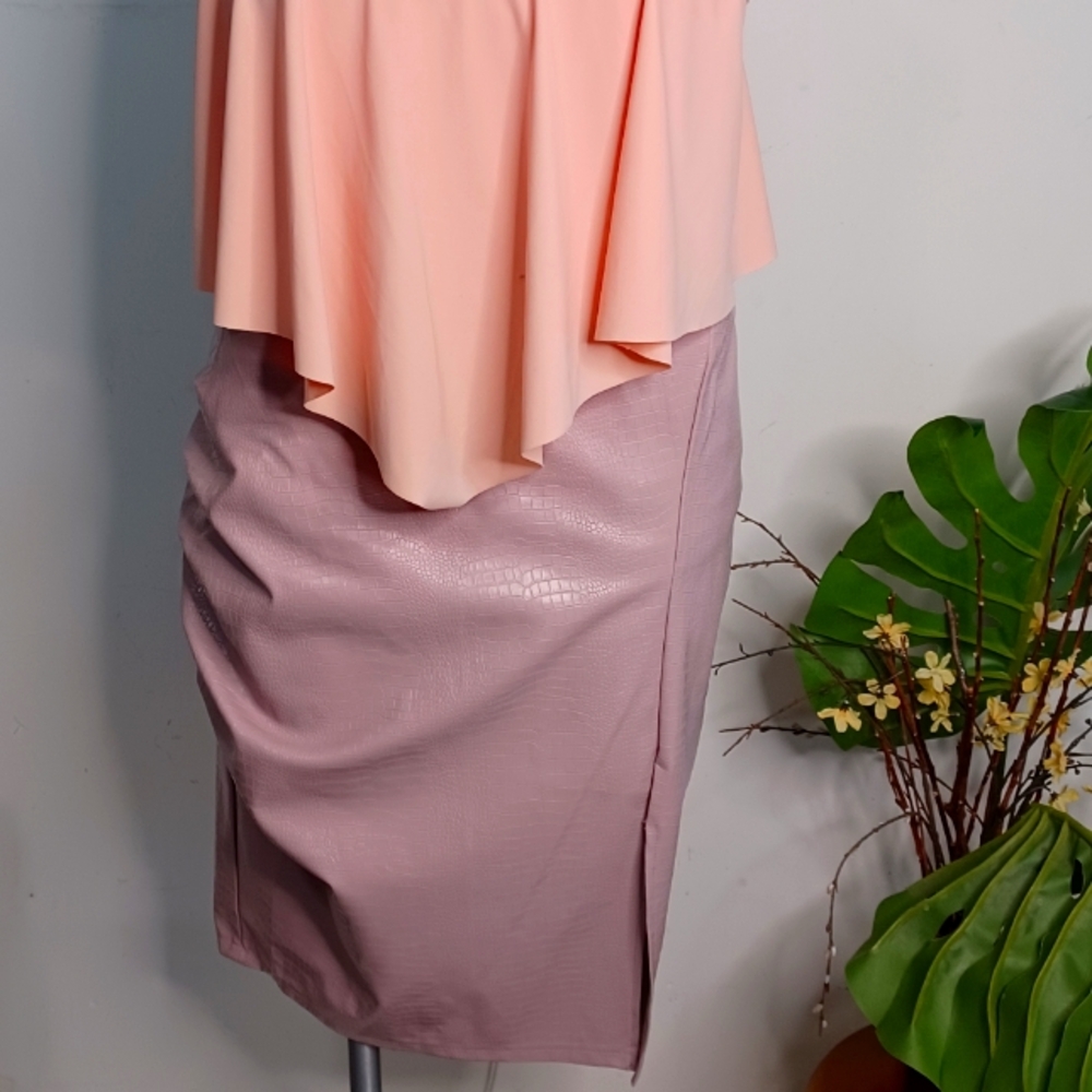 Faux Leather Skirt